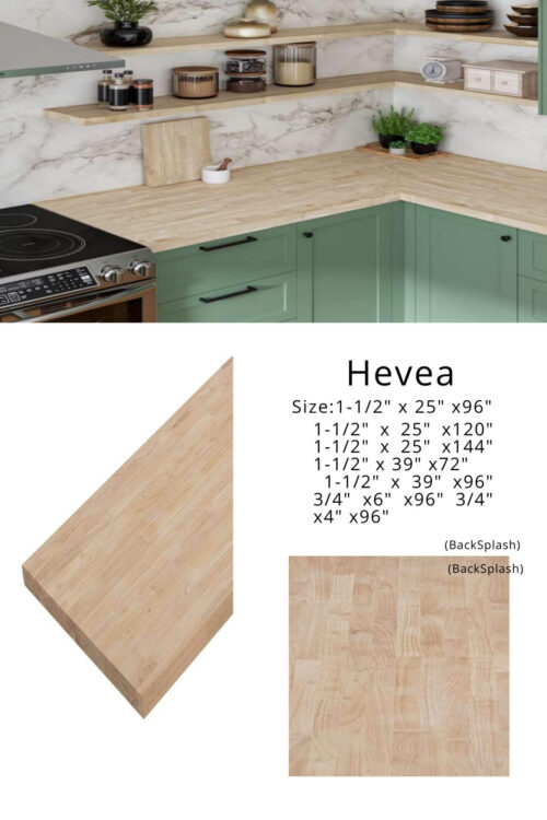 Hevea Butcher Block CounterTop