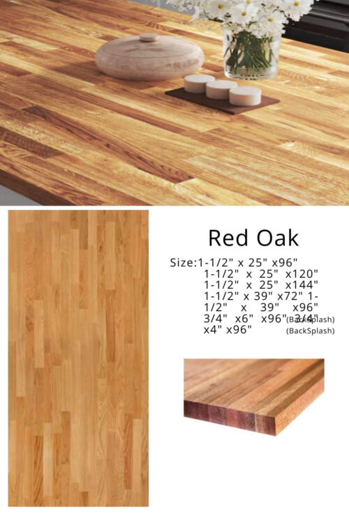 Red Oak Butcher Block CounterTop