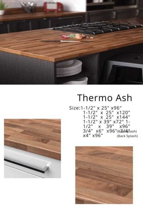 Thermo Ash Butcher Block CounterTop
