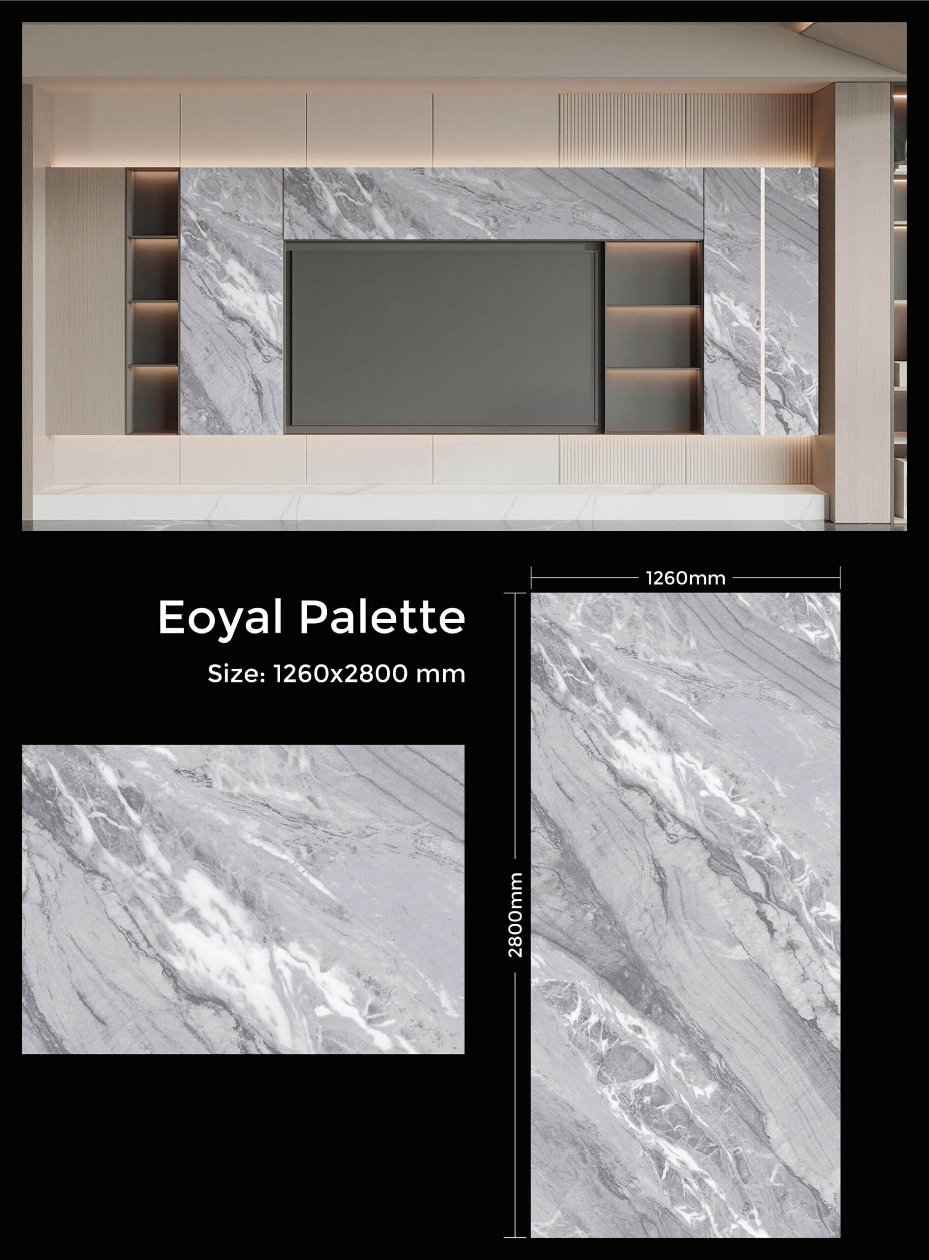 Eoyal Palette Luxury UV Marble Wall Panels