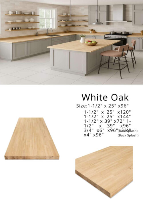 White Oak Butcher Block CounterTop