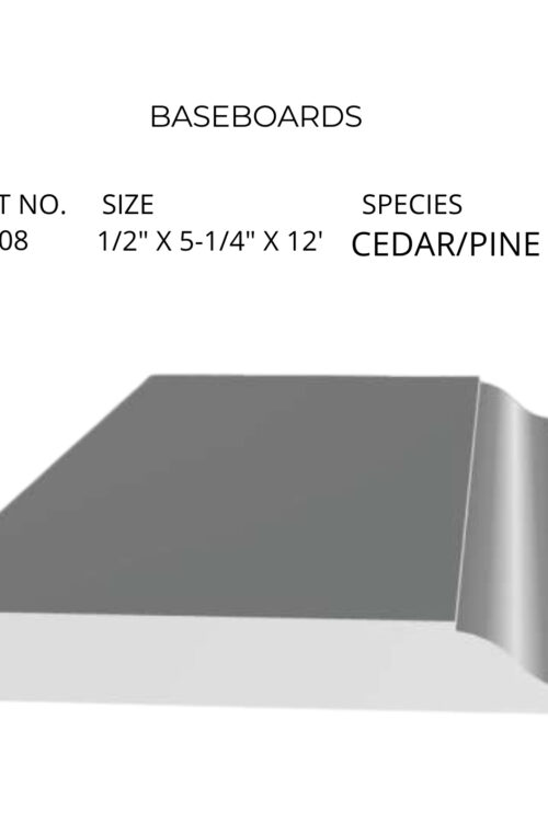 Cove Top Baseboard – GC008