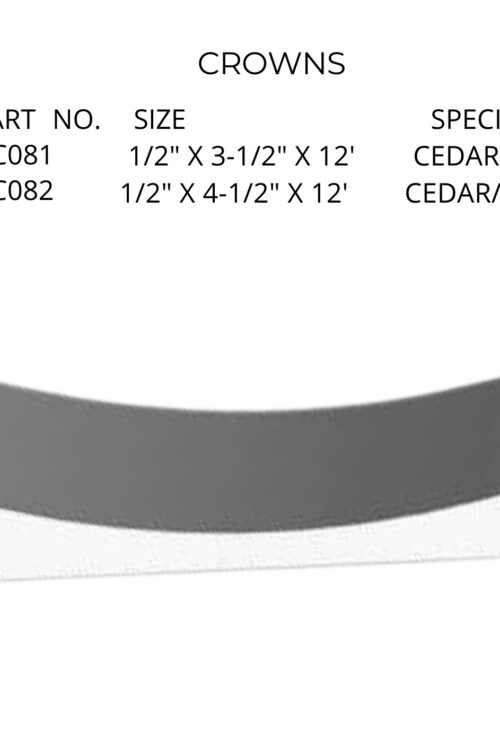 Crown Molding – Simple Profile – GC081 / GC082